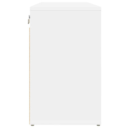 Mobile per scarpe Bianco 77,5 x 30 x 51 cm Legno multistrato
