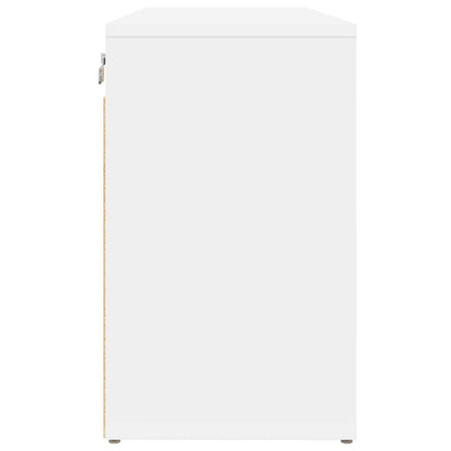 Mobile per scarpe Bianco 77,5 x 30 x 51 cm Legno multistrato