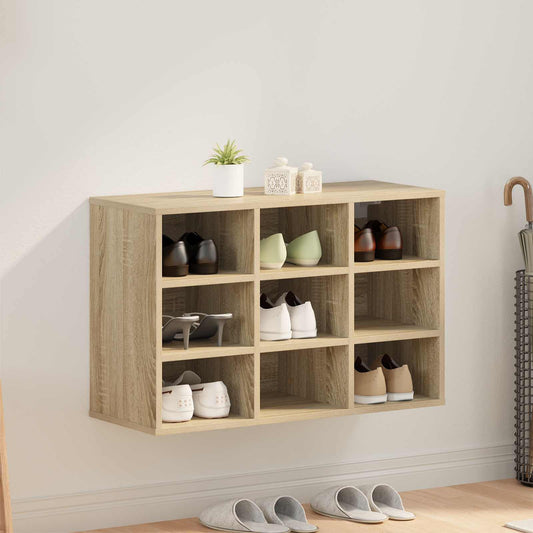 Mobile per scarpe Rovere Sonoma 77,5 x 30 x 51 cm
