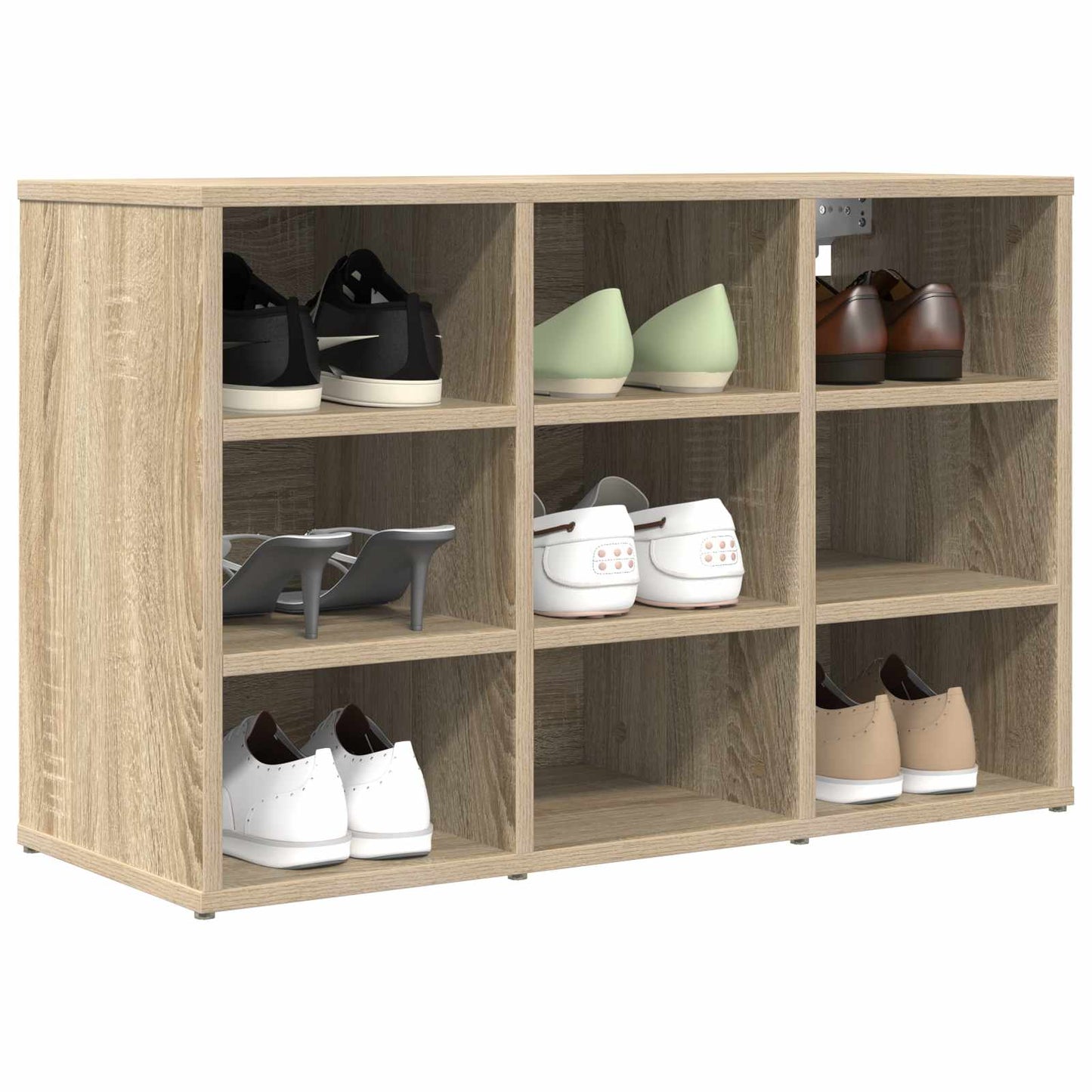 Mobile per scarpe Rovere Sonoma 77,5 x 30 x 51 cm