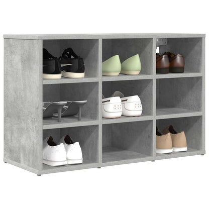 Mobile per scarpe Grigio cemento 77,5 x 30 x 51 cm