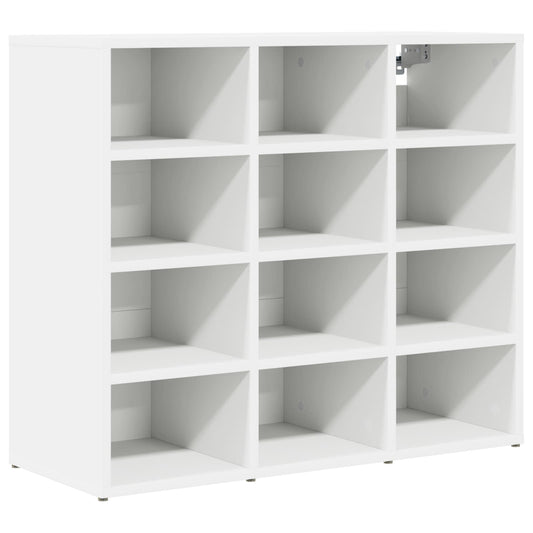 Mobile per scarpe Bianco 77,5 x 30 x 67 cm Legno multistrato