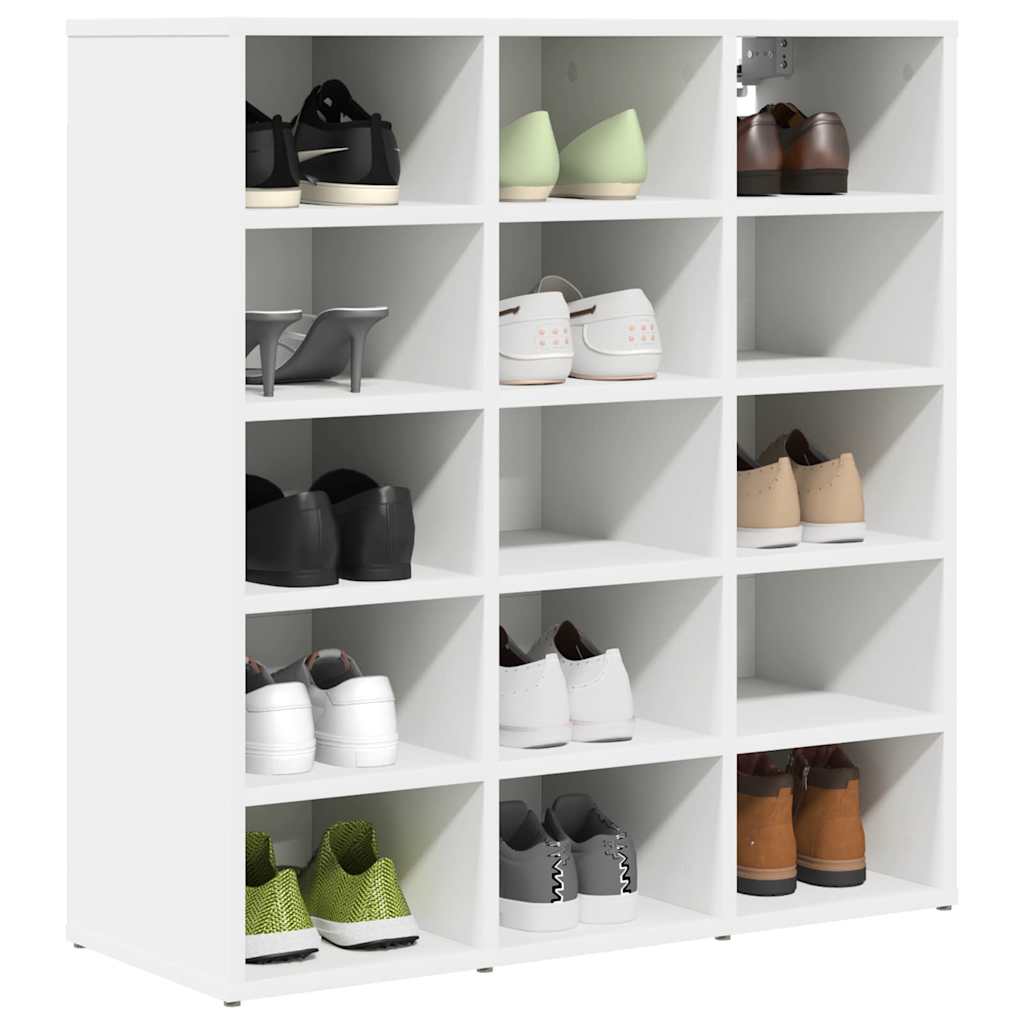 Mobile per scarpe Bianco 77,5 x 30 x 83,5 cm Legno multistrato