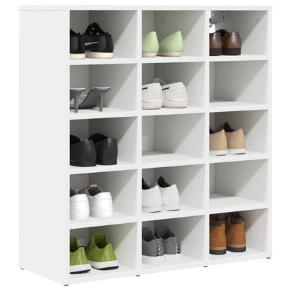 Mobile per scarpe Bianco 77,5 x 30 x 83,5 cm Legno multistrato