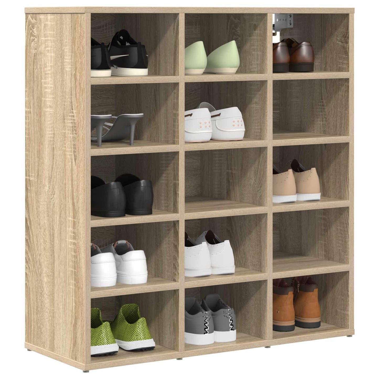 Mobile per scarpe Rovere Sonoma 77,5 x 30 x 83,5 cm