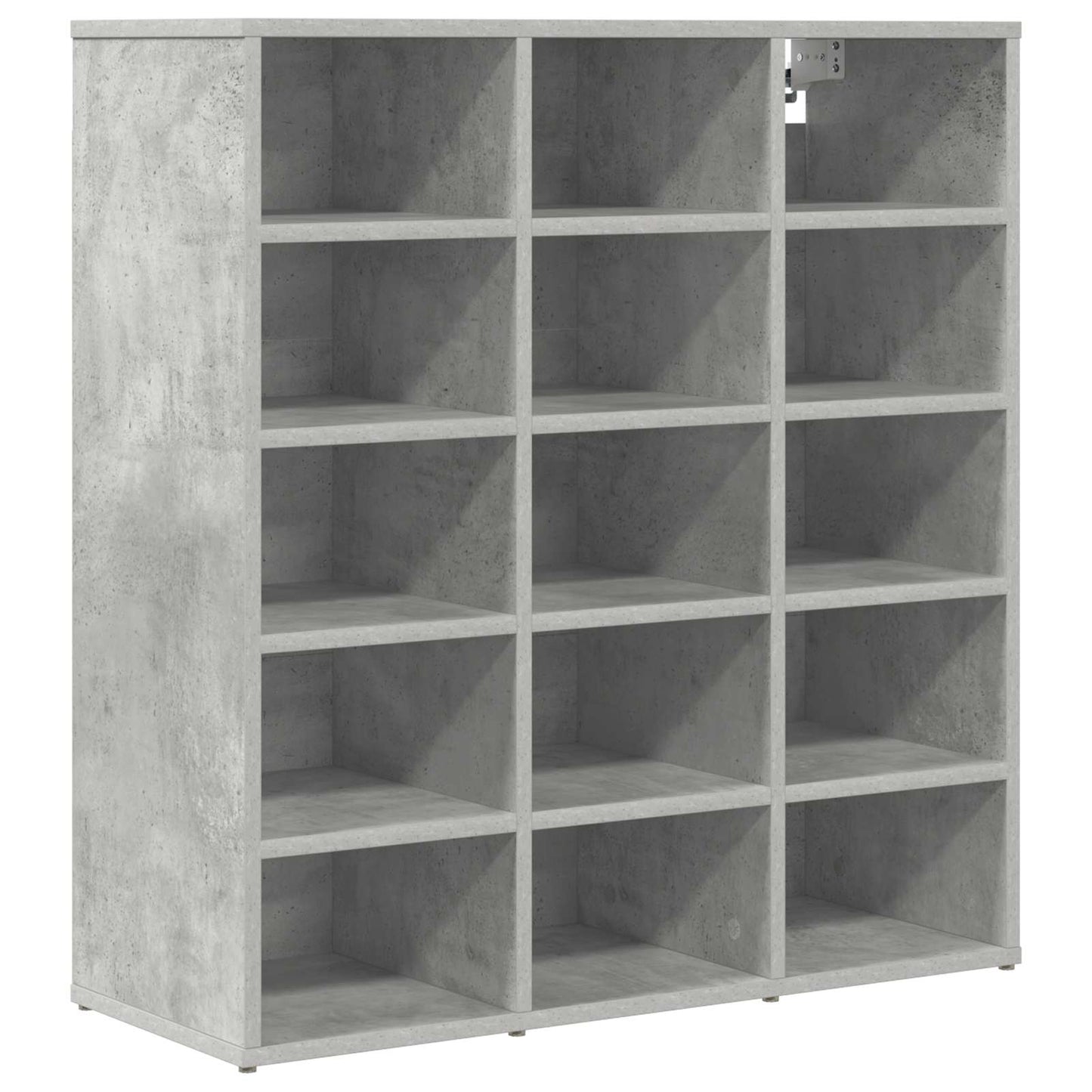 Mobile per scarpe Grigio cemento 77,5 x 30 x 83,5 cm