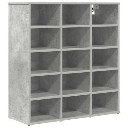 Mobile per scarpe Grigio cemento 77,5 x 30 x 83,5 cm