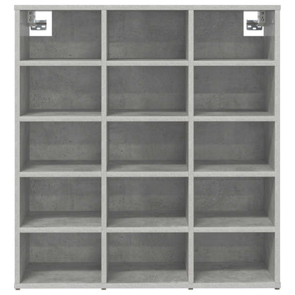 Mobile per scarpe Grigio cemento 77,5 x 30 x 83,5 cm