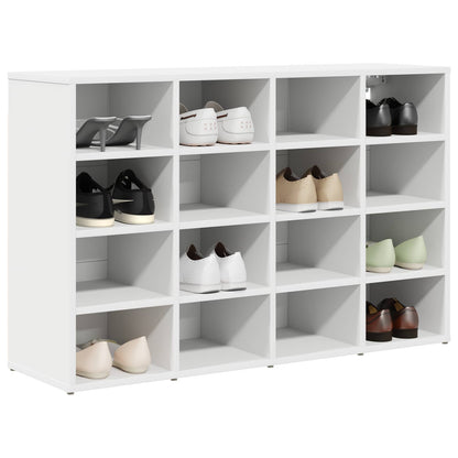 Mobile per scarpe Bianco 103 x 30 x 67 cm Legno multistrato