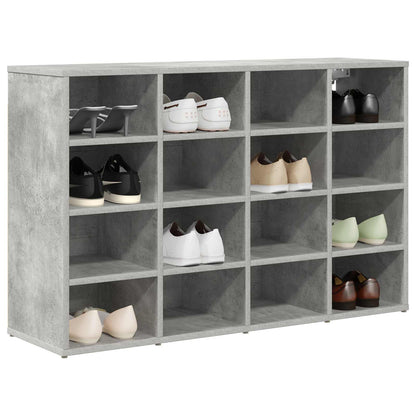 Mobile per scarpe Grigio cemento 103 x 30 x 67 cm