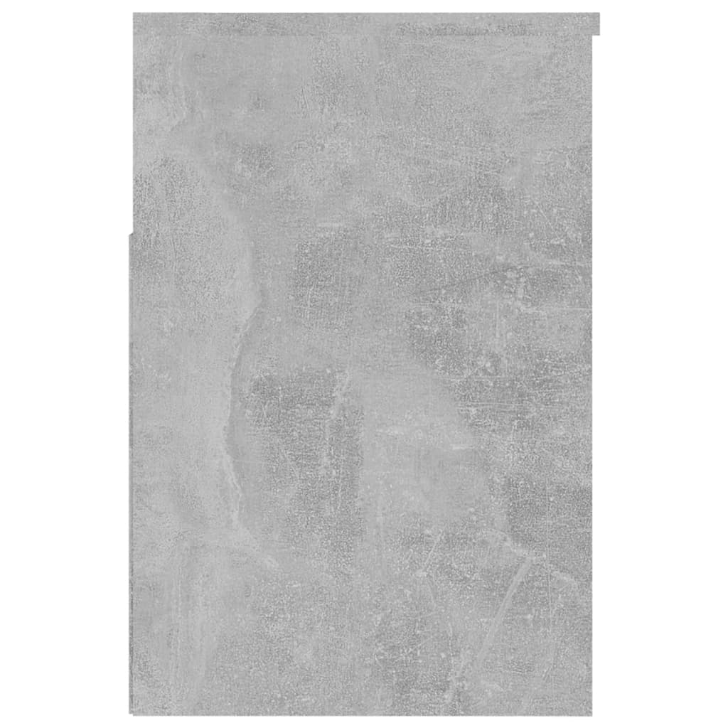 Panca Portascarpe Grigio Cemento 60x30x45 cm in Truciolato - homemem39