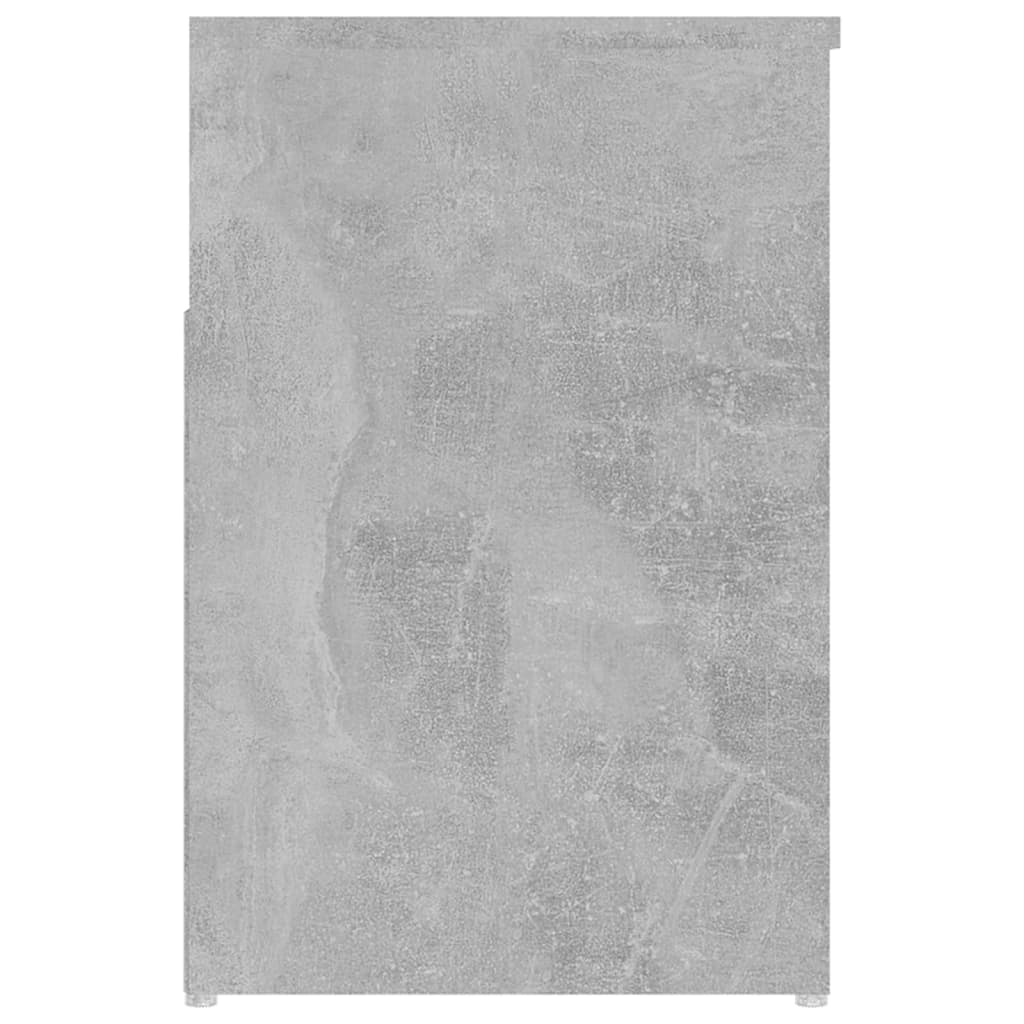 Panca Portascarpe Grigio Cemento 80x30x45 cm in Truciolato - homemem39