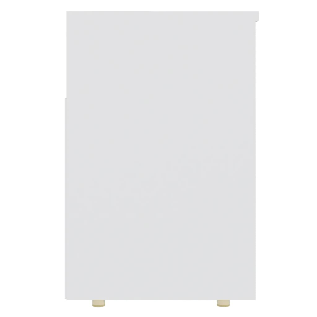 Panca Portascarpe Bianco 105x30x45 cm in Truciolato - homemem39