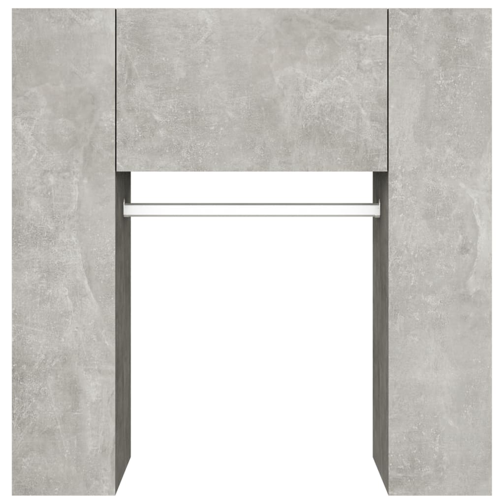 Scaffale Ingresso Grigio Cemento 97,5x37x99cm Legno Multistrato - homemem39