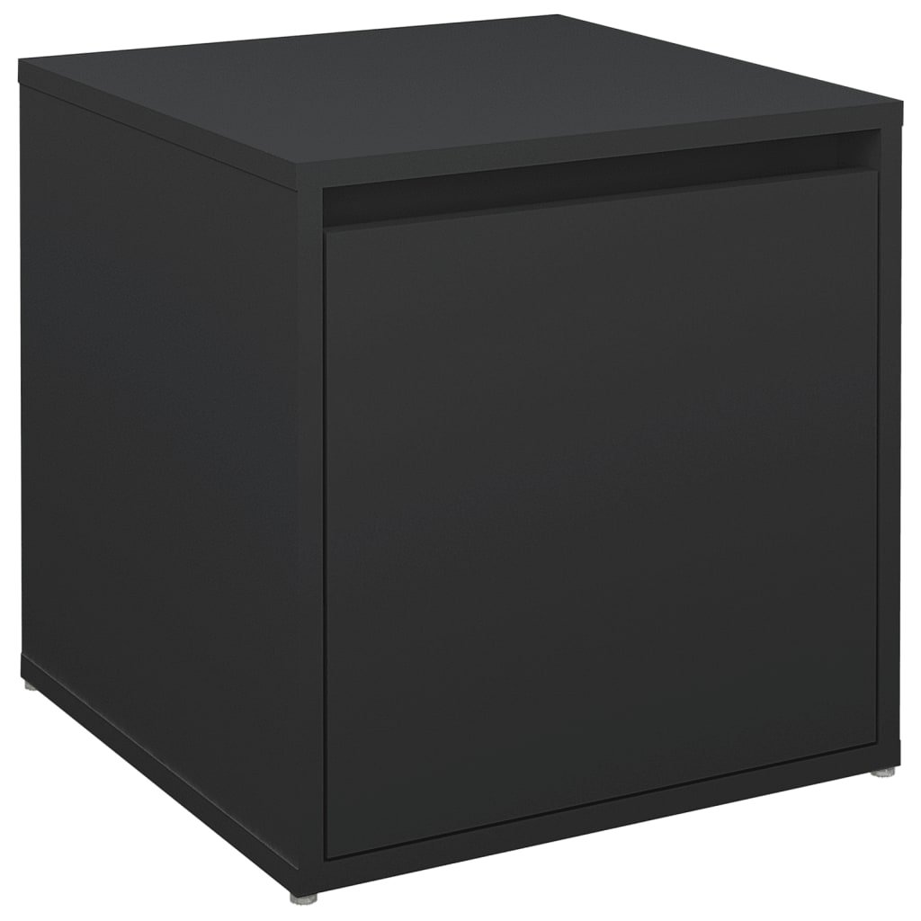 Cassetto Contenitore Nero 40,5x40x40 cm in Legno Multistrato - homemem39