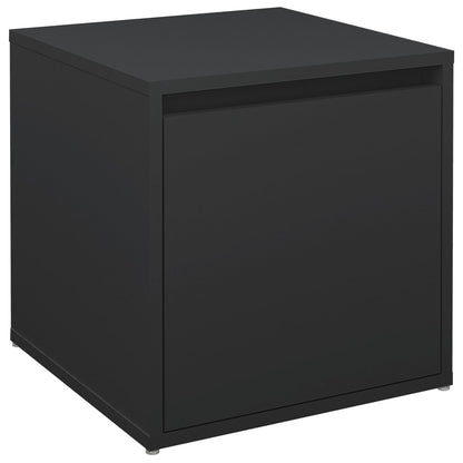Cassetto Contenitore Nero 40,5x40x40 cm in Legno Multistrato - homemem39