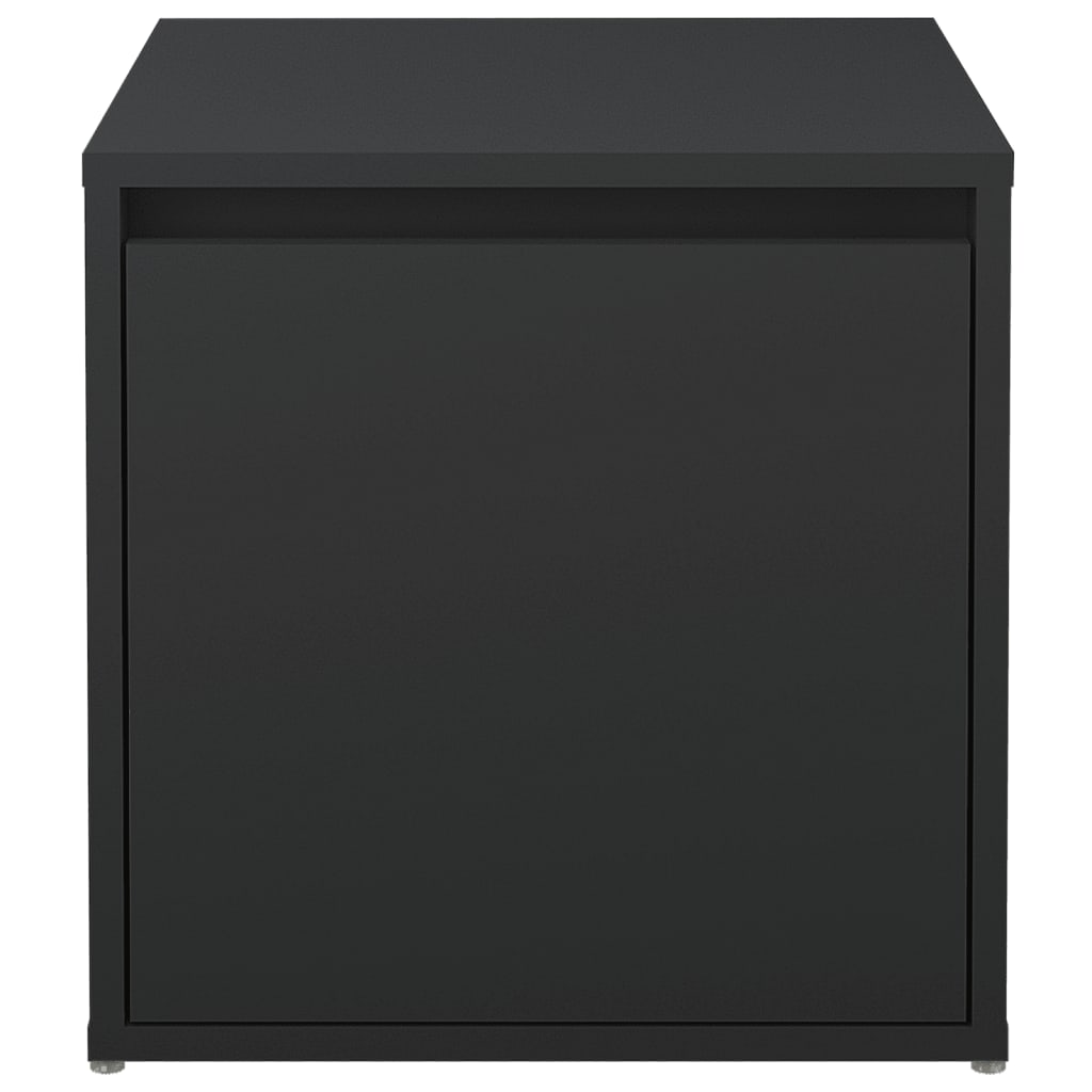Cassetto Contenitore Nero 40,5x40x40 cm in Legno Multistrato - homemem39