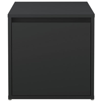 Cassetto Contenitore Nero 40,5x40x40 cm in Legno Multistrato - homemem39
