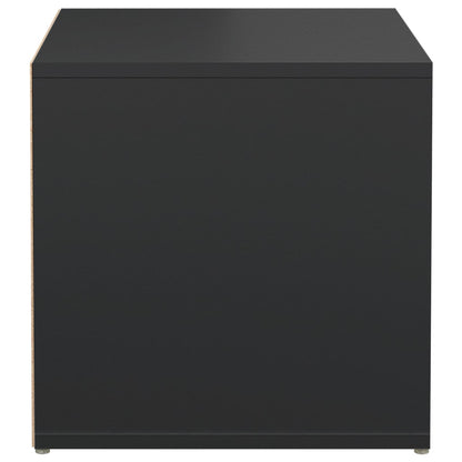 Cassetto Contenitore Nero 40,5x40x40 cm in Legno Multistrato - homemem39