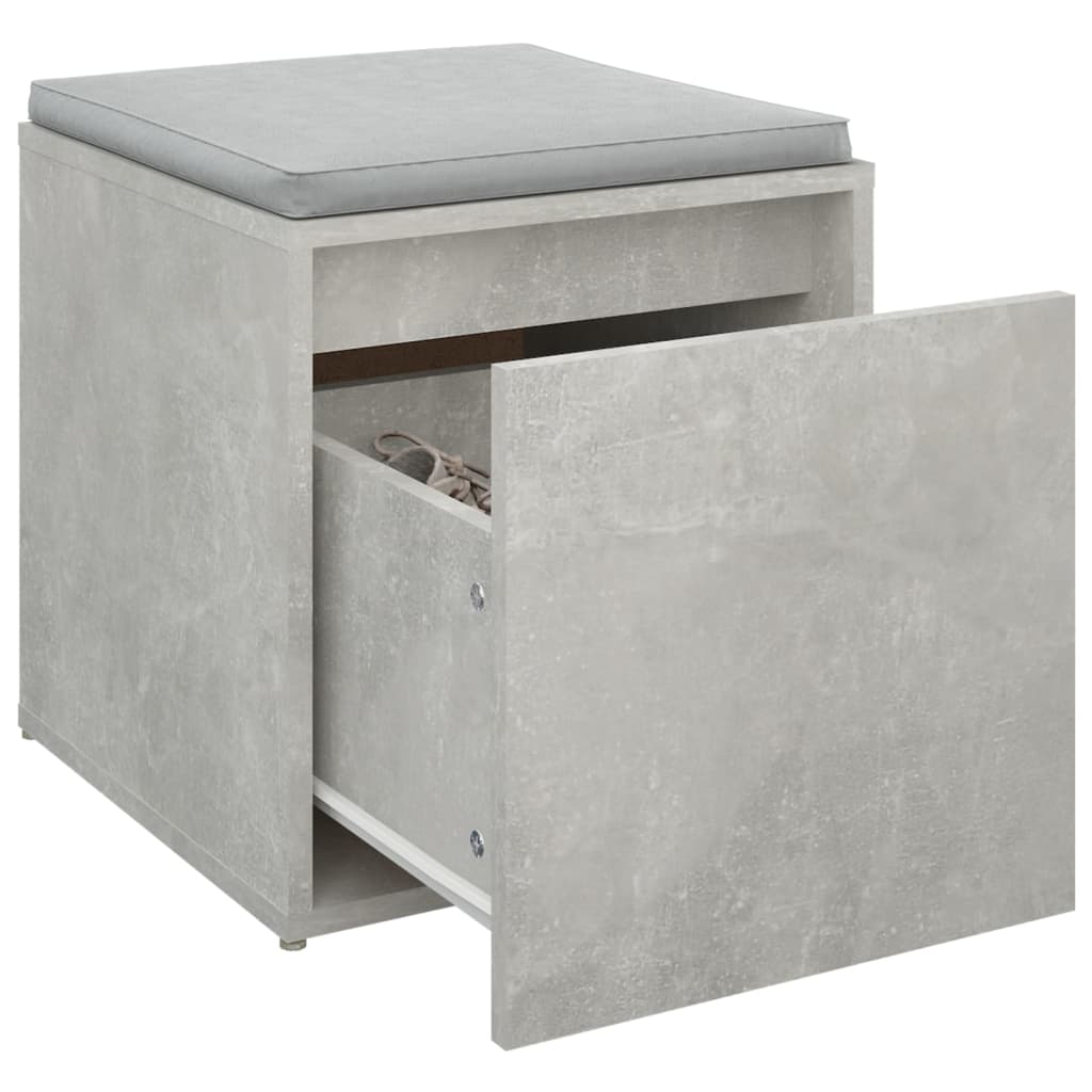 Cassetto Contenitore Grigio Cemento 40,5x40x40 cm in Legno - homemem39