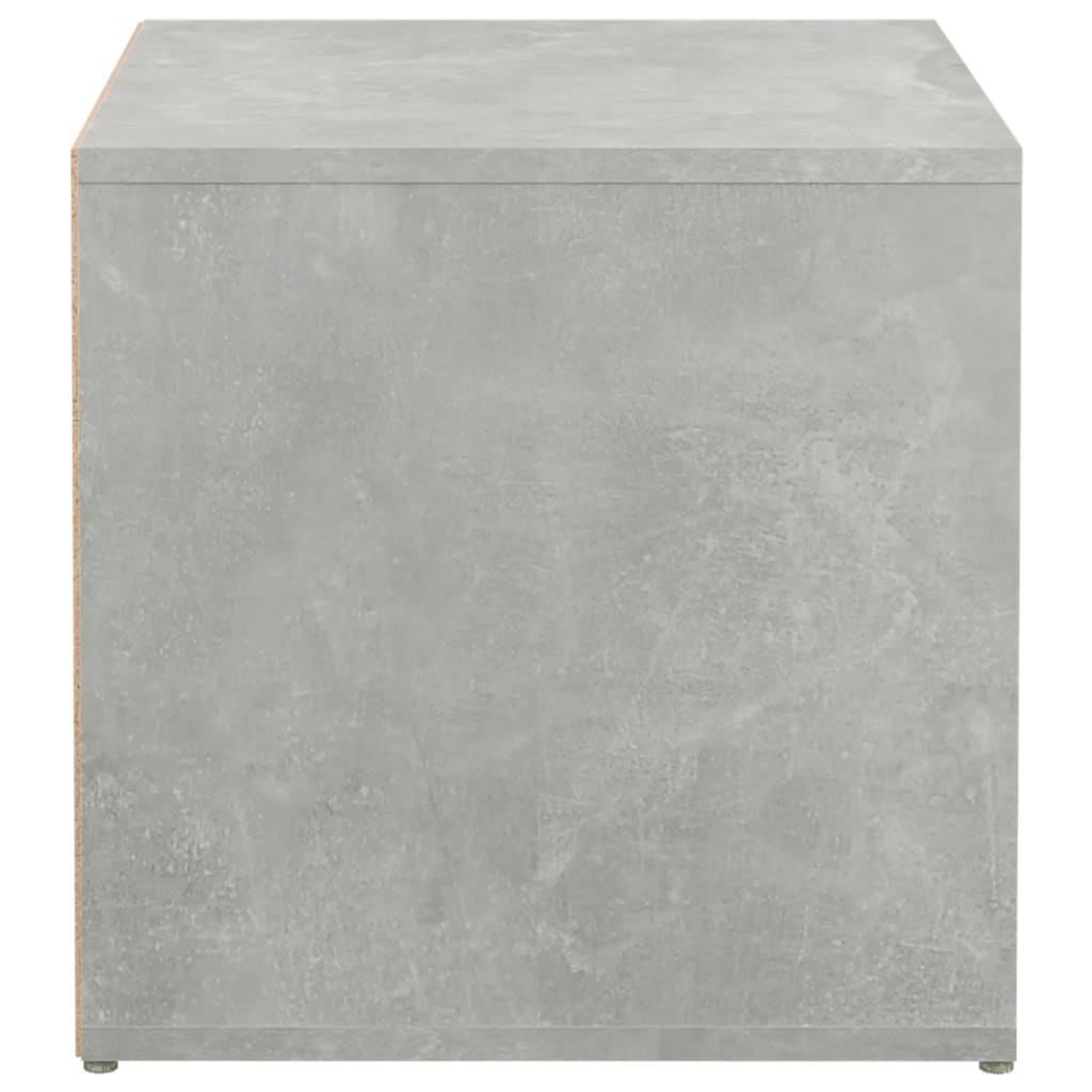 Cassetto Contenitore Grigio Cemento 40,5x40x40 cm in Legno - homemem39