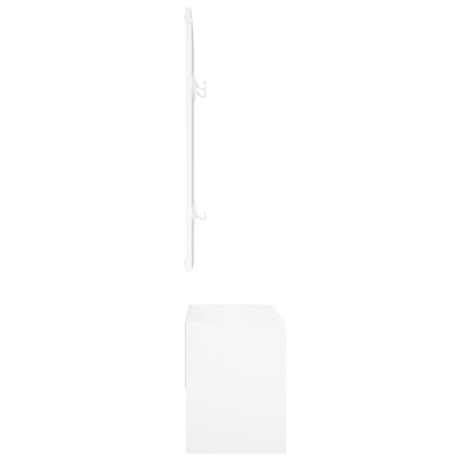 Set di Mobili da Corridoio Bianco in Legno Multistrato - homemem39