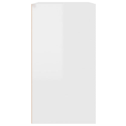 Armadietto per Cosmetici Bianco Lucido 80x40x75 cm in Legno - homemem39