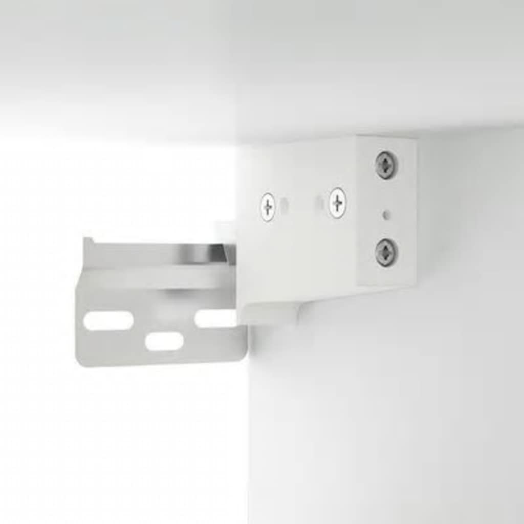 Mobile a Specchio con LED Bianco 76x15x55 cm