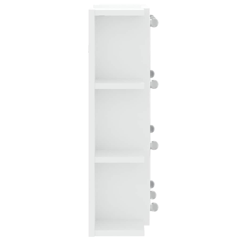 Mobile a Specchio con LED Bianco 70x16,5x60 cm