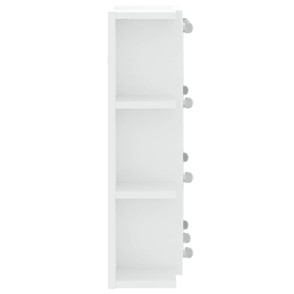 Mobile a Specchio con LED Bianco 70x16,5x60 cm