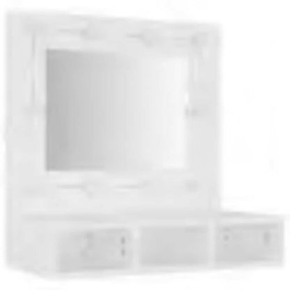 Mobile a Specchio con LED Bianco 60x31,5x62 cm