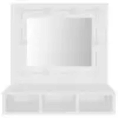 Mobile a Specchio con LED Bianco 60x31,5x62 cm