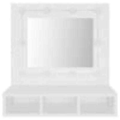 Mobile a Specchio con LED Bianco 60x31,5x62 cm