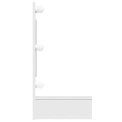 Mobile a Specchio con LED Bianco 90x31,5x62 cm