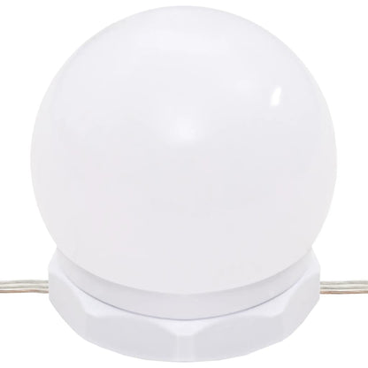 Mobile a Specchio con LED Grigio Cemento 90x31,5x62 cm - homemem39