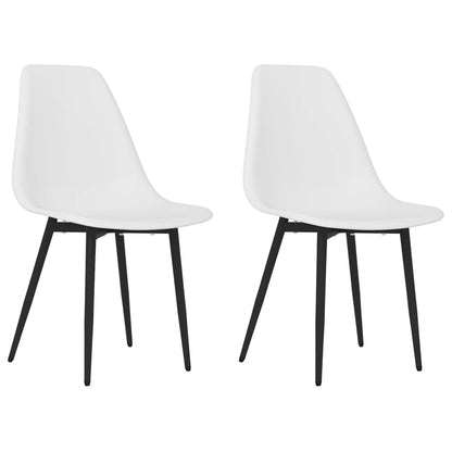 Dining Chairs 2 pcs White in PP