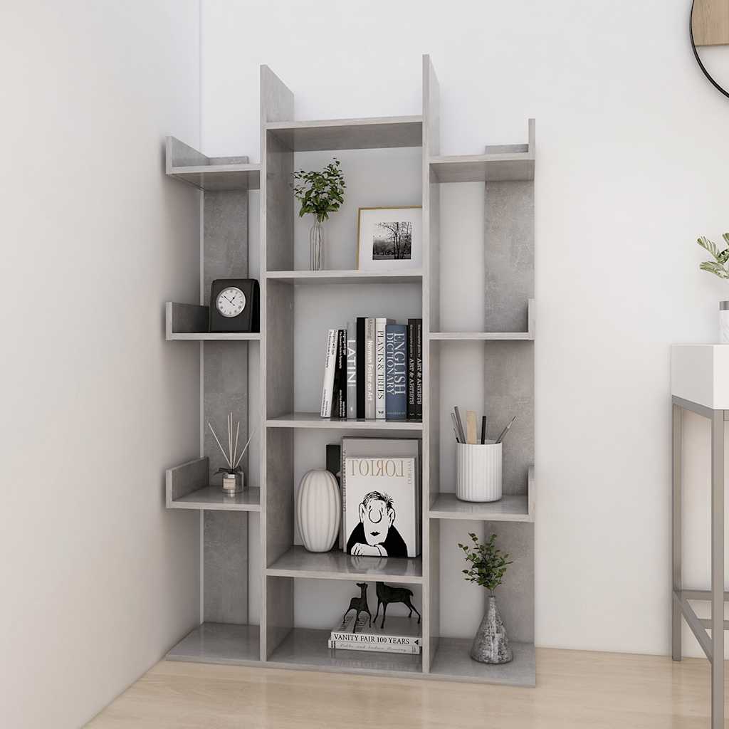 Libreria Grigio Cemento 86x25,5x140 cm in Truciolato | homemem39