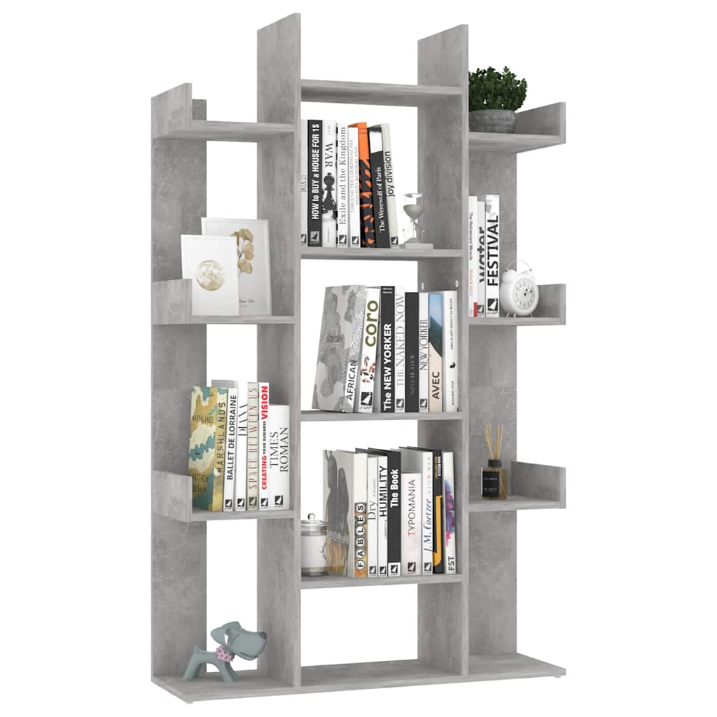 Libreria Grigio Cemento 86x25,5x140 cm in Truciolato | homemem39