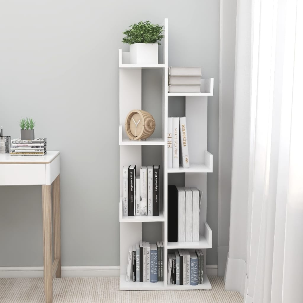 Libreria Bianca 48x25,5x140 cm in Truciolato | homemem39