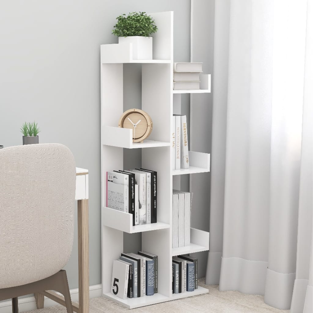 Libreria Bianca 48x25,5x140 cm in Truciolato | homemem39