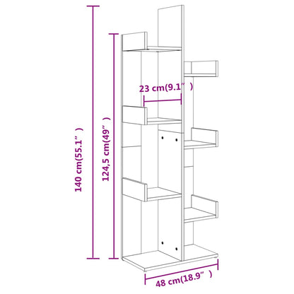 Libreria Rovere Sonoma 48x25,5x140 cm in Truciolato | homemem39