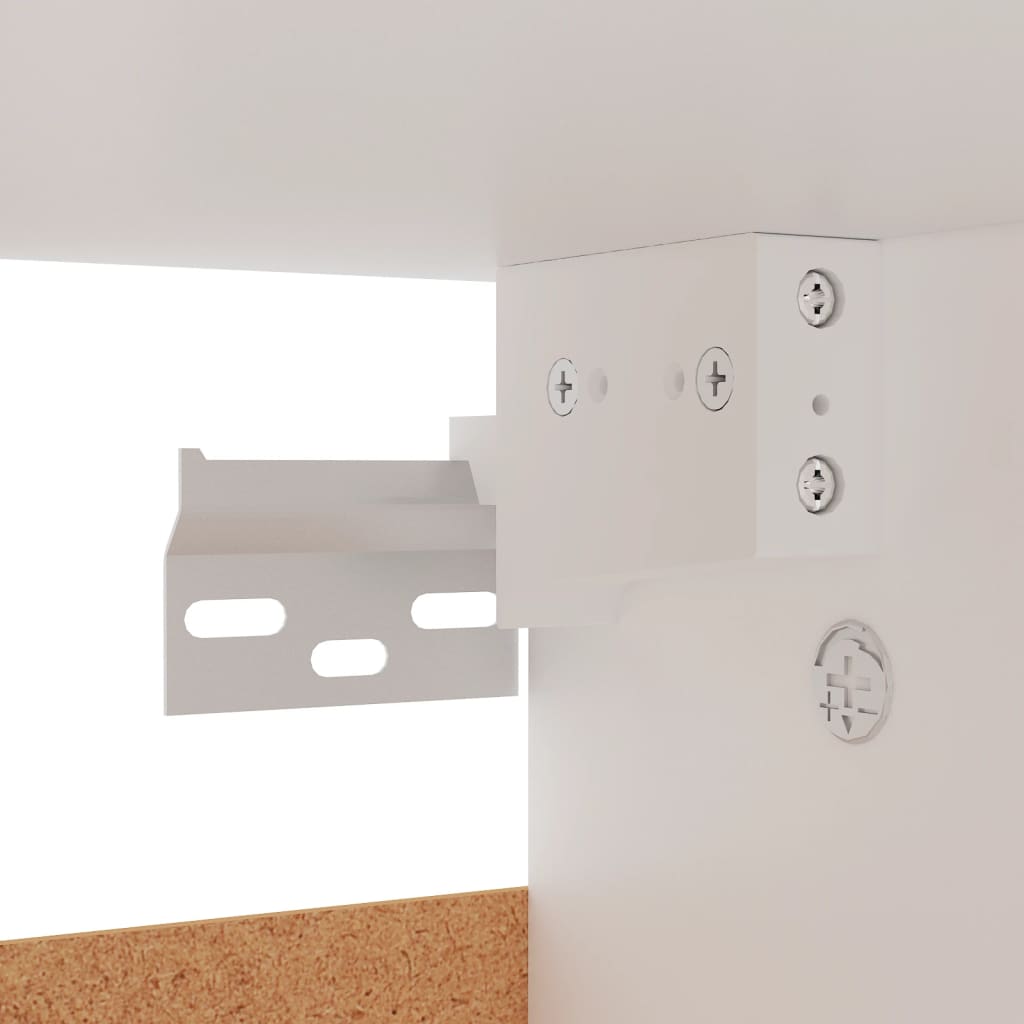 Scarpiera Bianca 60x35x70 cm in Truciolato - homemem39