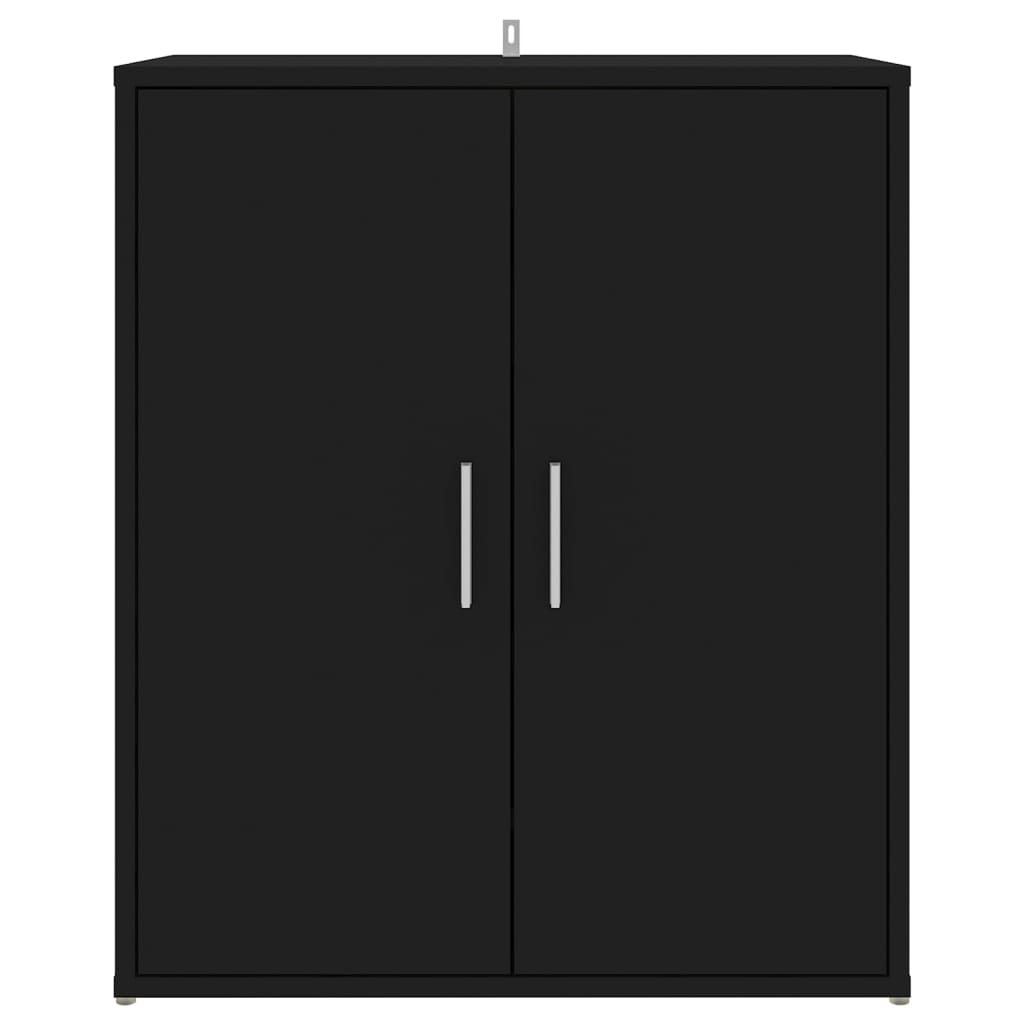 Scarpiera Nera 60x35x70 cm in Truciolato - homemem39