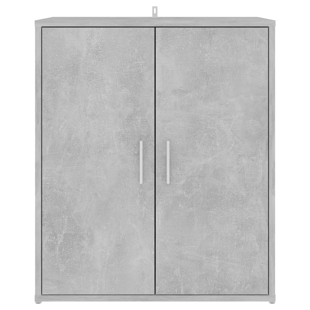 Scarpiera Grigio Cemento 60x35x70 cm in Truciolato - homemem39