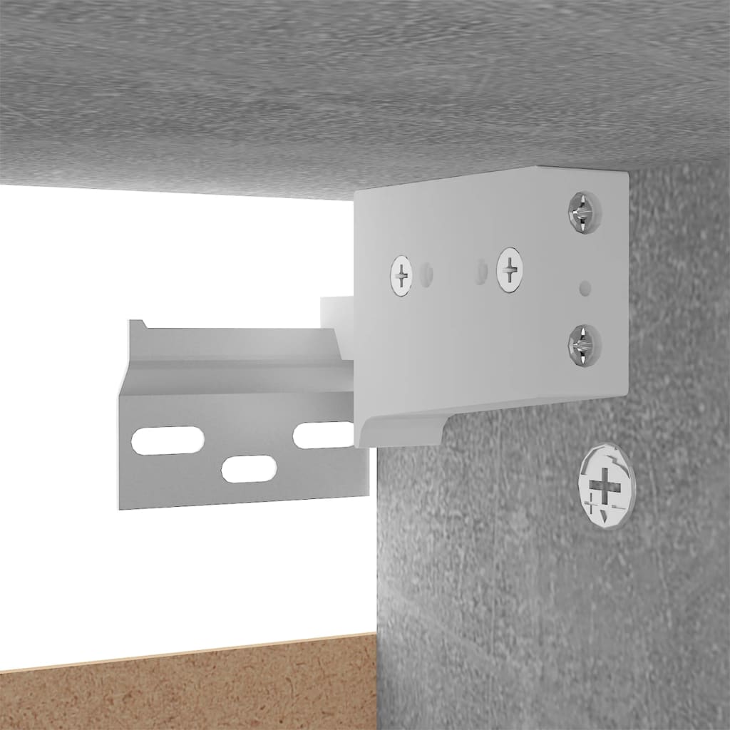 Scarpiera Grigio Cemento 60x35x70 cm in Truciolato - homemem39