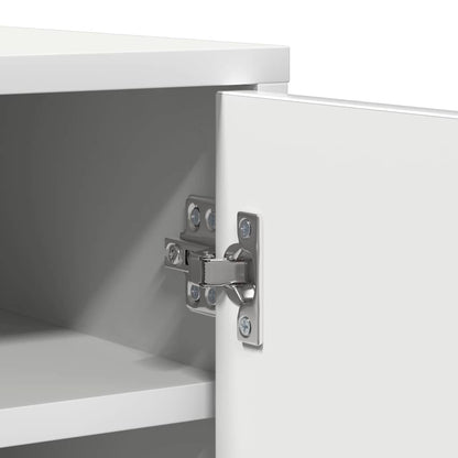 Scarpiera Bianca 60x35x92 cm in Truciolato - homemem39