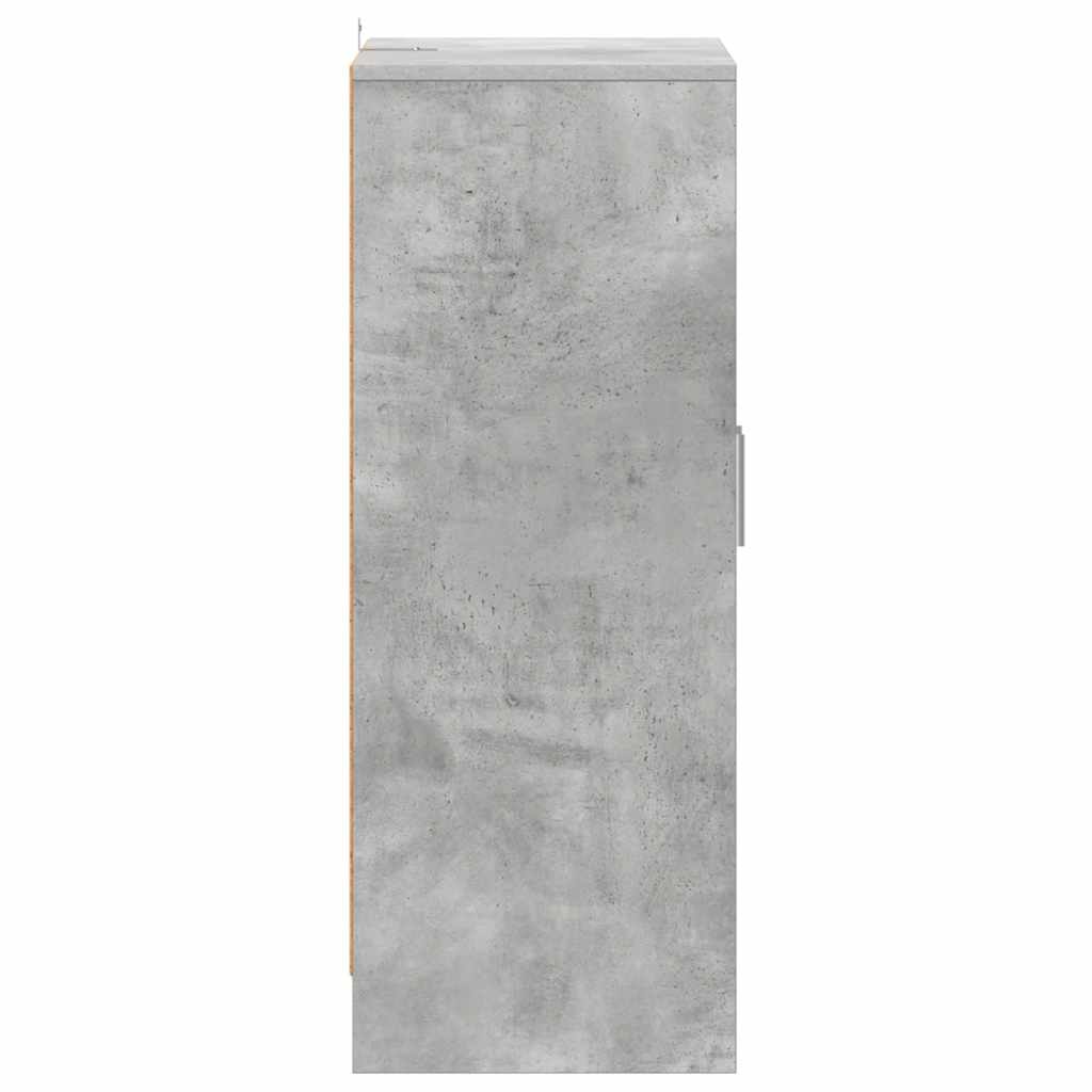 Scarpiera Grigio Cemento 60x35x92 cm in Truciolato - homemem39