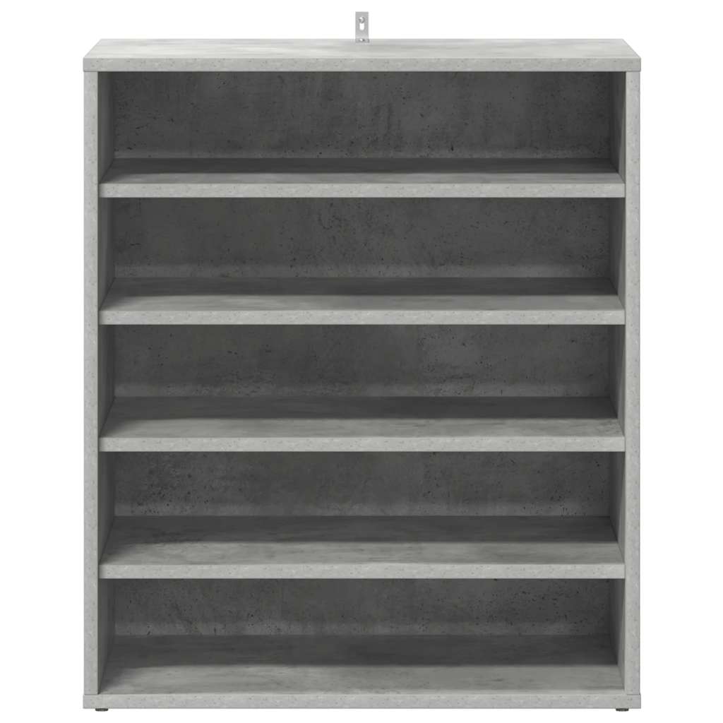 Scarpiera Grigio Cemento 60x35x70 cm in Truciolato - homemem39