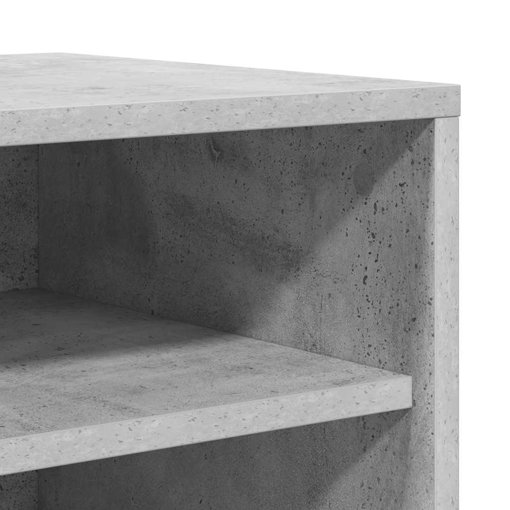 Scarpiera Grigio Cemento 60x35x70 cm in Truciolato - homemem39