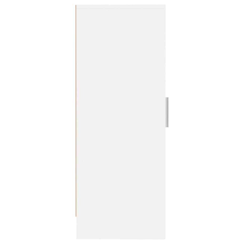 White shoe rack 32x35x92 cm in chipboard